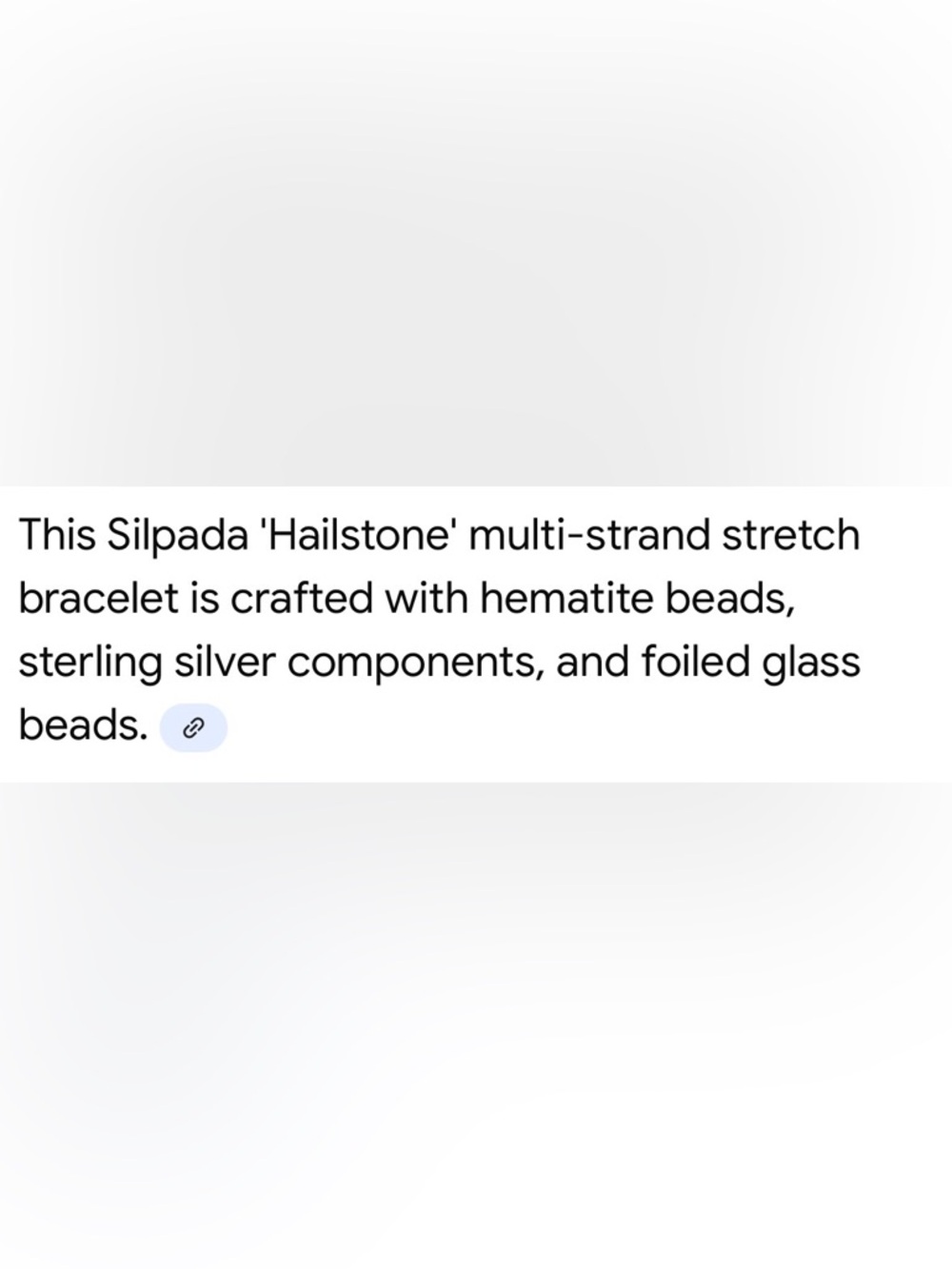 Silpada “Hailstone” multi-strand Stretch bracelet - Picture 5 of 5